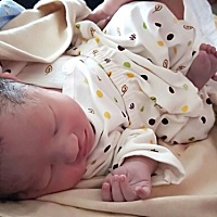 清晨6.15发动～7.39分顺产男宝一枚