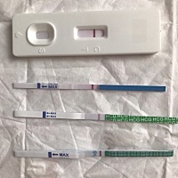 我要放平心态才对 现在测 的确有点着急了 8月17日例假来 8月22号走  9月7日强阳中 今天测试结果 纪念下...