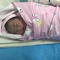 顺产女宝一枚，母女平安