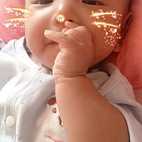 大宝刚刚上一年级、总觉得时间不够用的、每天都忙不过来似的、觉得小宝儿现在挺机灵可爱了