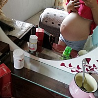 32周的肚子小嘛？