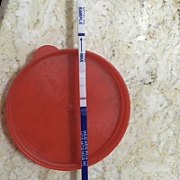 例假还有1天才到，试着测了一下，这是怀上了嘛？