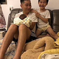 有了妹妹之后的他们。