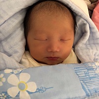 卸货的感觉真好！宝宝很听话，吃饱了就乖乖的睡觉。