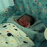 今天从发动到宝宝来我的怀里，用时1:10分。我的大闺女谢谢你这么心疼妈妈。