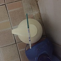 昨天下午测了。我老公说那是测排卵期的试纸。晚上又买了个还是一样的，7.27开的大姨妈，八月没来大姨妈...