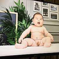 宝贝百天照妈妈余生都是你、希望你以后健健康康、平平安安、快快乐乐的成长