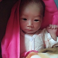 图2剪刀手✌️呀.刚睡醒.脸都还没给小哥哥洗.🙈小哥哥11天啦