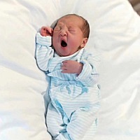 罗富润屋的出生一天的燕窝宝宝，宝宝父母说：是整层楼最白的。太可爱了[憨笑] 呵呵，娘胎里就吃燕窝的宝...