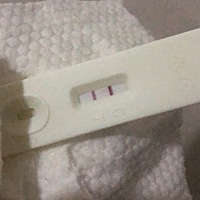 昨天早上例假过第六天  意外怀孕 但愿如我所愿吧。