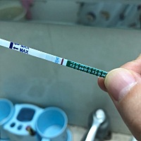 第一张大卫是昨晚测的，第二张是早上测的，早上测了两根