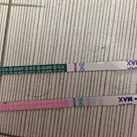 末次月经9月27日，今天晚上测的，我看着早早孕有印，我老公说没有，大家帮我看看