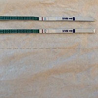 今天比昨天加深了，周末去医院验血。愿能怀个健康的猪宝宝。😄