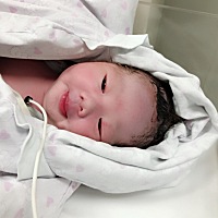 39➕2昨晚女宝宝卸货成功 7斤多 痛了一天一夜太不容易了，我的宝贝爱你么么哒