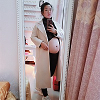 5个月的肚子会不会太大啦 😂胖了15斤 孕前也胖