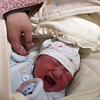 报喜啦11月14号出生 顺产 六斤七两 小棉袄    预产期没发作 所以到了41周就打的催产针  开宫口开了里两...