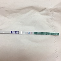 这是又了吗，上个月19号来的大姨妈，这次就推迟两天，我就随便试试……半年了一直是白班都失望了😞