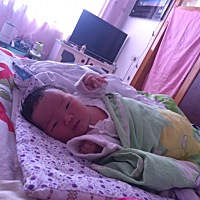 十月十八  早八点三分 小狗女宝宝出生了