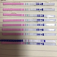 11月9号的月经来了五天结束后，每天测排卵试纸都是两条杆，今天测了两次颜色都特别深，想问一下大家这样...