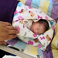 2018年11月27日9点38分，👪顺产，男宝宝🐶，6斤6两。快来接好孕吧😄