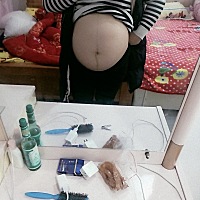 29周的肚子  感觉好大  睡觉都睡不好