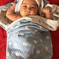 给我家宝贝，小胖墩洗澡后的🤗🤗