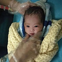 12月3日下午三点多成功分娩男宝一枚，过程很艰辛，结局很美好，看到孩子可爱的模样感觉太幸福了！ 希望...