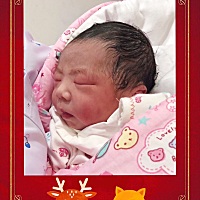 报喜！宝宝出生啦！12月3日18点8分重8斤身长51厘米的公主
