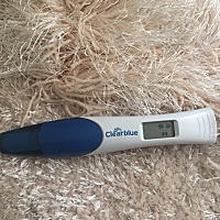 今天用可丽蓝 电子试纸测了一下，再次确定怀孕，显示怀孕时间2到3周