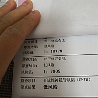 这是我朋友的唐筛报告，啊有问题