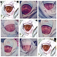 12.2生了一位小公主，我们家又多了一个小美女。乖嘟嘟的。第一张拼图是姐姐小时候的照片和妹妹出生的照...