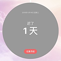 上个月是21号来的大姨妈，这个图片是迟了1天，不知道准不准
