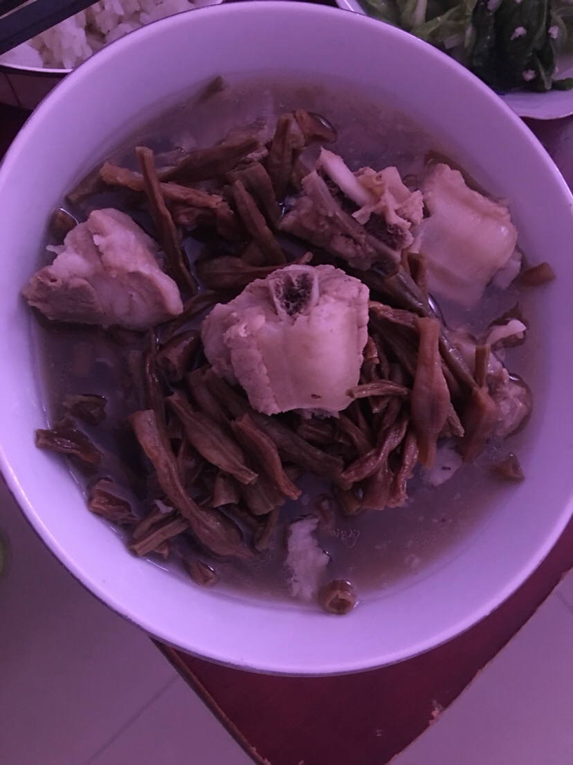 干豆角炖排骨