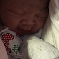 收获一枚胖子，7.7斤，刨的，男宝，表示以后不会再生了