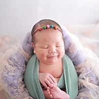 猜猜我宝什么表情？ 5天的时候拍的