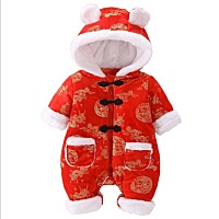 给娃选拜年服啦，各位帮忙看下哪两款好看点