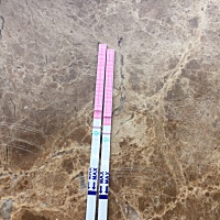 还有五天来大姨妈。排卵期之后排卵试纸一直是弱阳性，第二张是今天下午刚测的，有了解的吗？