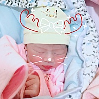 12.24下午2:02分我的宝贝儿出生啦，愿你健健康康快快乐乐平平安安的成长