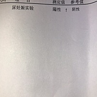 今天去医院拿孕检报告，顺便做个早孕检查，尿检结果呈阳性，明天拿血检结果，期待。