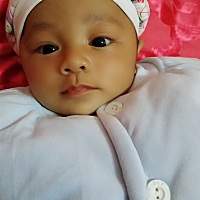 宝宝快三个月了，愿你在19年里健康快乐的成长……