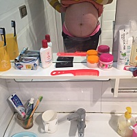 宝贝36周了，肚子有点小，肉都长自己身上了。加油，最后一个月宝宝多长点肉肉