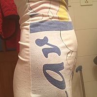 4个多月肚子就这么大了？ 腰都没了