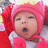 上帝祝福的宝贝❤满月了 希望宝贝女儿健康平安聪明可爱 感谢赞美主❤
