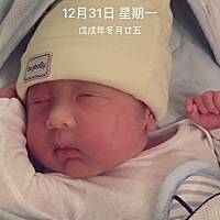 安安已经22天了，第一次更新，祝各位好孕，月子期间觉得每天都好忙！这是宝宝一周时的照片！