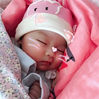 今天我们幺儿睡的好香。妈妈爱你😘