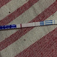 各位宝妈们，这样是不是怀孕了，2018-12-1号来了月经，6号走了，现在1-17号还没来，用早孕检测两条线，...