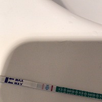 刚测的，星期一去医院再抽血检查一下