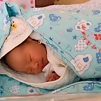 一月22 号下午四点见红 一月23 号零点二十五分喜迎我的小公主👸