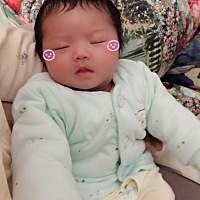 还有三天满月了，愿你以后健康快乐成长，麻麻爱你😘