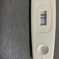 这是怀孕了吗？？？照片看着比肉眼看的颜色深一些还，但是特别浅